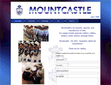 Tablet Screenshot of mountcastle.com.au